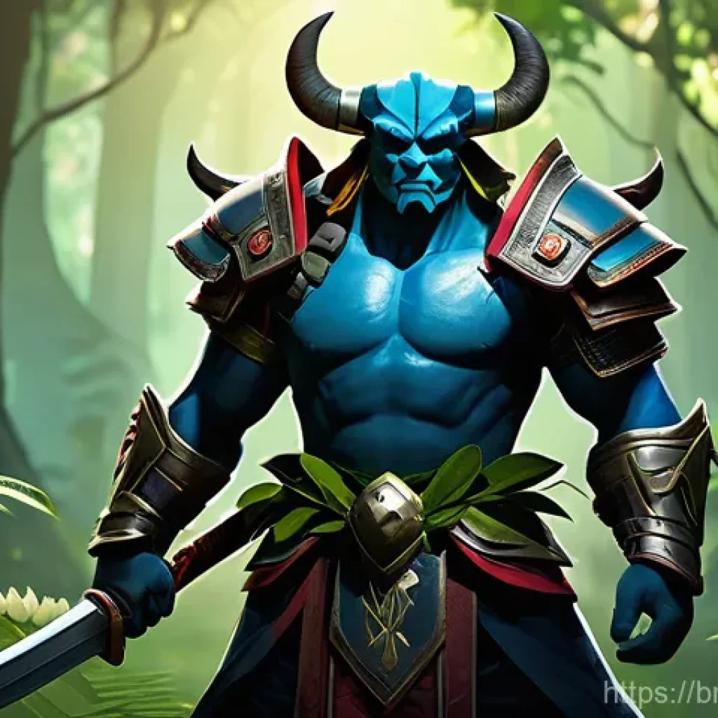 도타2 스택 유지 방법 - **Prompt:** A vibrant and lush jungle scene from the game Dota 2, emphasizing strategic resource man...