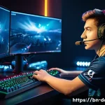 Home 15 도타2 트위치 스트리머 추천 - **Prompt:** A highly skilled male Dota 2 professional player, in his late 20s, intensely focused on ...