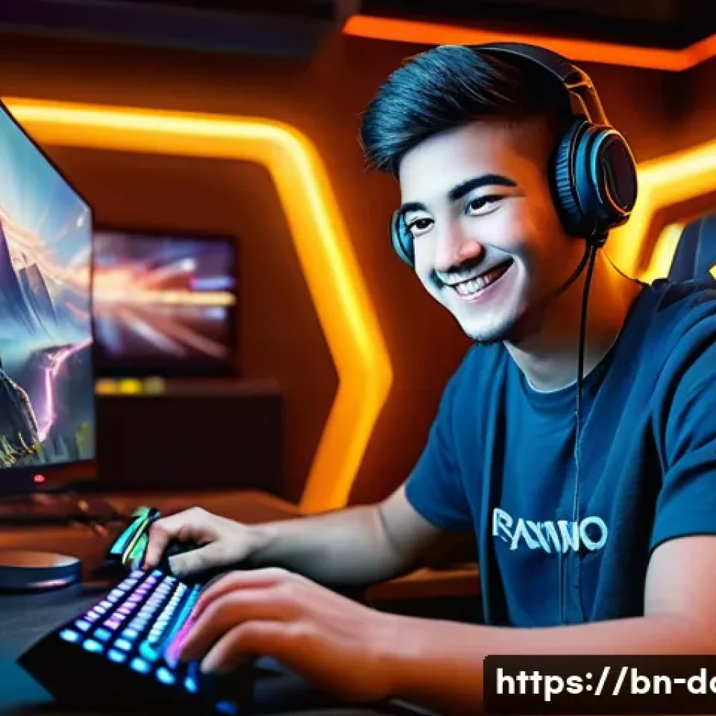 도타2 스팀포인트 활용 - **Prompt:** "A young adult gamer, with a diverse background, sits comfortably in a cozy, well-lit ga...