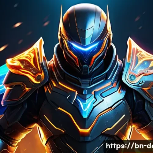 도타2 에픽 스킨 구매 - A detailed digital artwork of a heroic gaming character wearing an intricately designed epic skin wi...